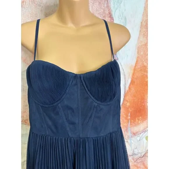 Anthropologie Hutch Pleated Sweetheart Dress $348 - Picture 9 of 11